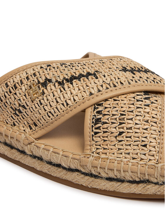 Tommy Hilfiger Tommy Hilfiger Plätud Raffia TH FW0FW09139 Beež