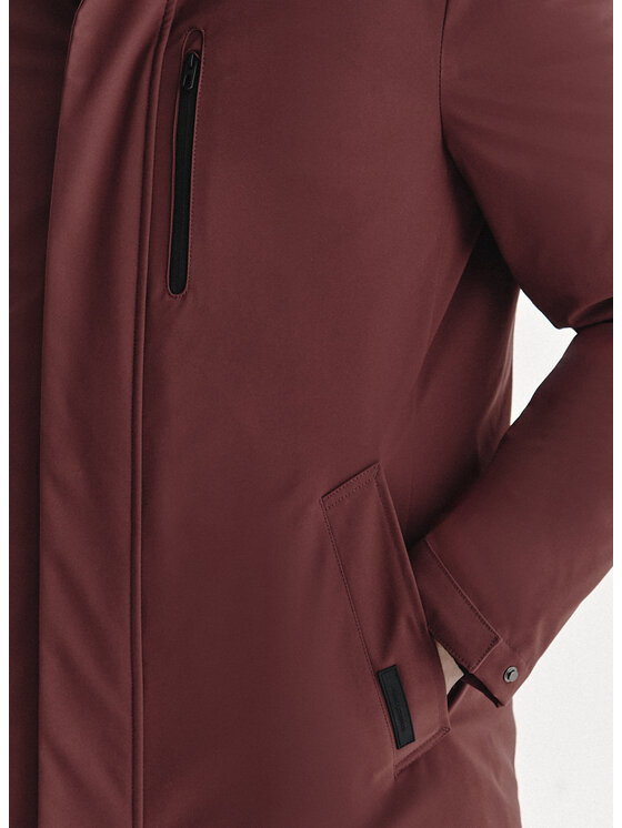 Pako Lorente Pako Lorente Kurtka puchowa P25WP-5X-007 Bordowy Classic Fit