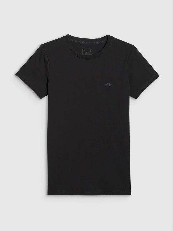 4F 4F Tričko 4FWMM00TTSHF3306-20S Čierna Authentic Slim Fit