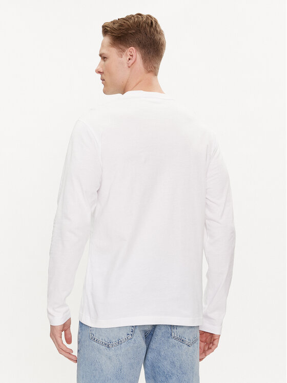 Calvin Klein Calvin Klein S dlouhým rukávem Line Logo K10K112483 Bílá Regular Fit