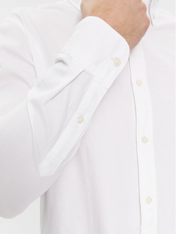 Tommy Hilfiger Tommy Hilfiger Риза MW0MW33782 Бял Slim Fit