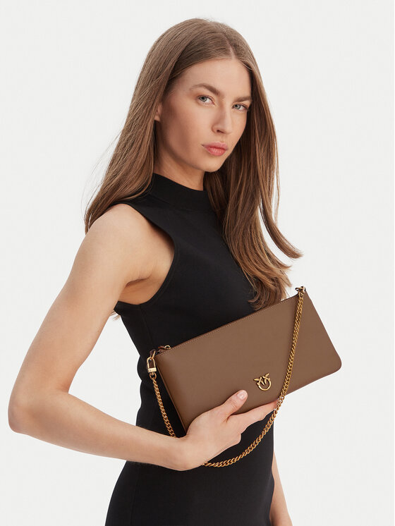 PINKO PINKO Geantă Horizontal Flat AI 24-25- PCPL 102747 A0F1 Maro