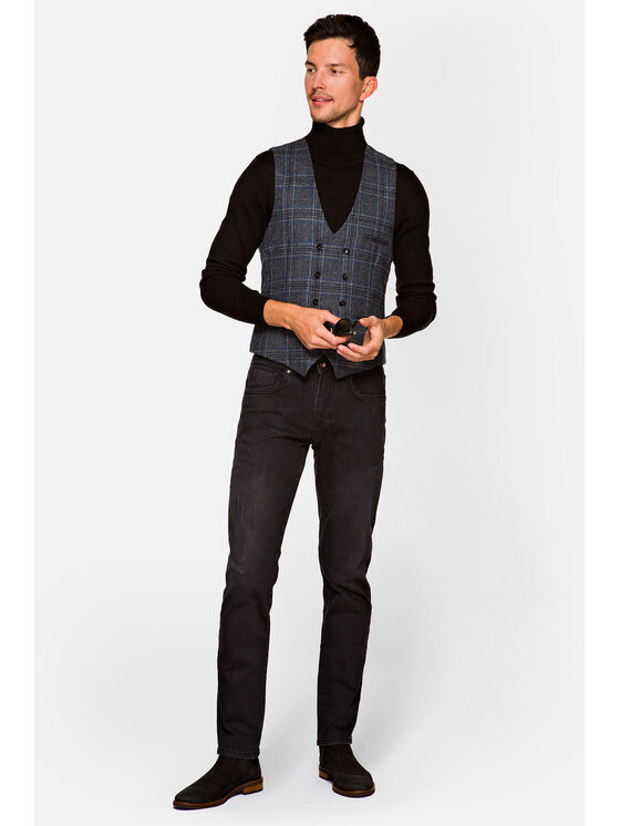 Lancerto Lancerto Kamizelka Nakamura Szary Regular Fit