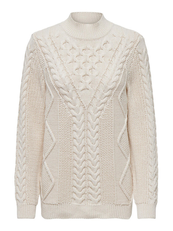 ONLY ONLY Maglione 15295457 Écru Regular Fit