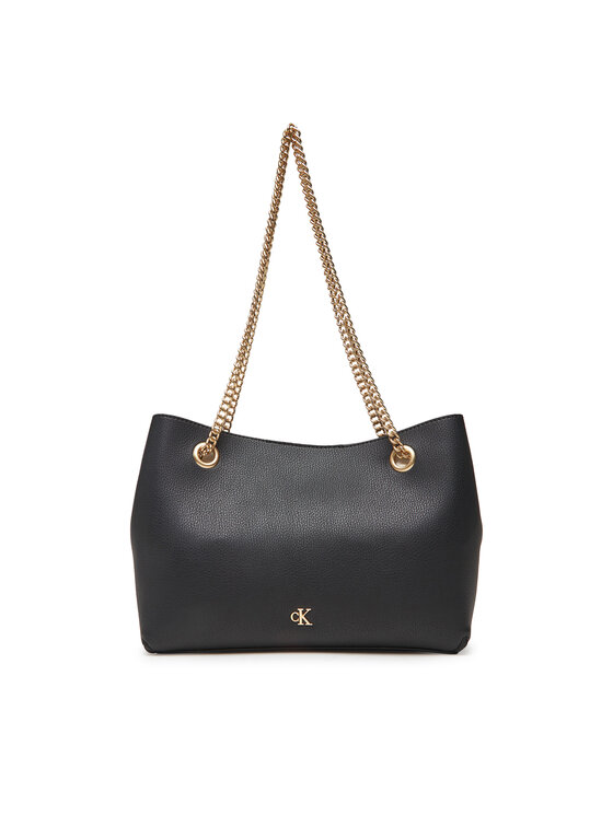 Geantă Calvin Klein Minimal Monogram Shoulder Bag Wi LV04F3205G Negru