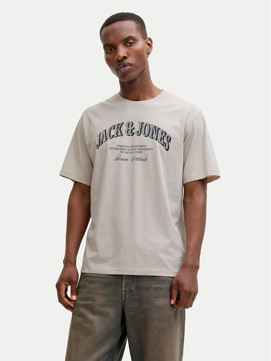 Jack & Jones Tricou Denver 12291213 Gri Relaxed Fit