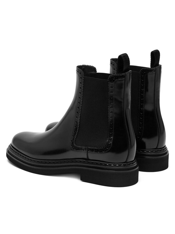 Dolce&Gabbana Dolce&Gabbana Kotníková obuv s elastickým prvkem CT1049 A1203 Černá