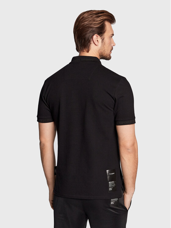 Plein Sport Plein Sport Polokošeľa Statement FABC MTK5755 PTE003N Čierna Slim Fit