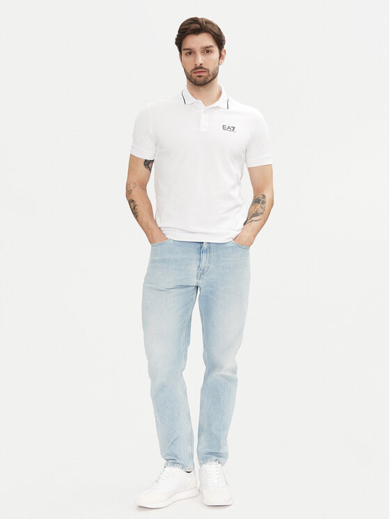 EA7 Emporio Armani EA7 Emporio Armani Poloshirt 8NPF16 PJVUZ 1100 Weiß Slim Fit
