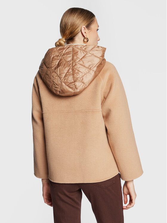 Marella Marella Cappotto di lana Era 30860227 Marrone Regular Fit