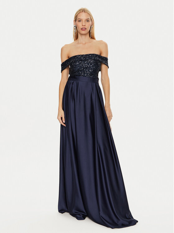 Rinascimento Rinascimento Abendkleid CFC0120520003 Dunkelblau Regular Fit