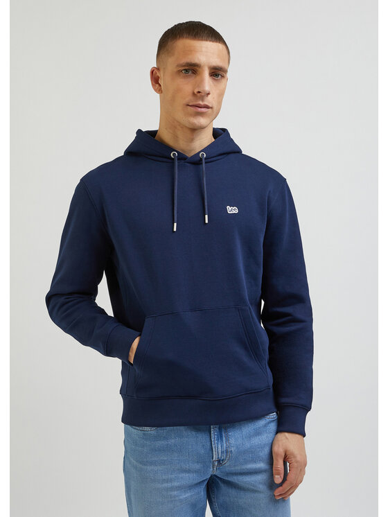 Lee Lee Felpa PLAIN HOODIE Blu Regular Fit