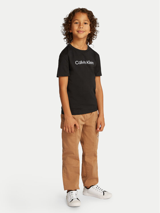 Calvin Klein Jeans Calvin Klein Jeans T-Shirt IU0IU00682 Czarny Regular Fit