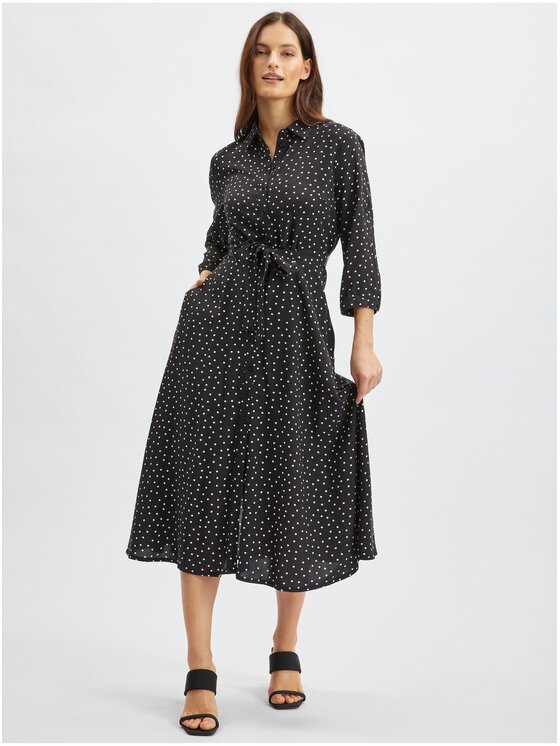 Orsay Orsay Sukienka 432057-660000__42 Czarny Regular Fit