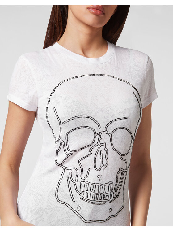 PHILIPP PLEIN PHILIPP PLEIN T-Shirt 2181 Biały Regular Fit