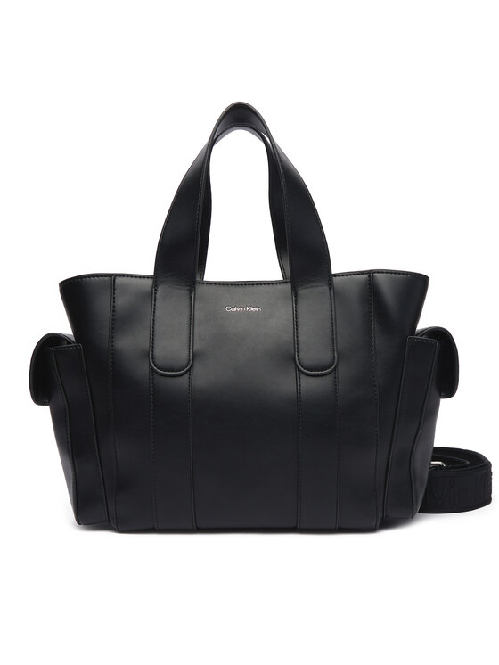 Calvin Klein Calvin Klein Geantă Webbing Strap Small Tote LV04F3290G Negru