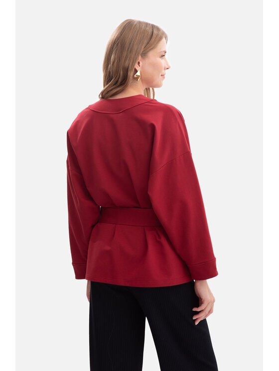 BeWear BeWear Narzutka b297 Bordowy Baggy Fit