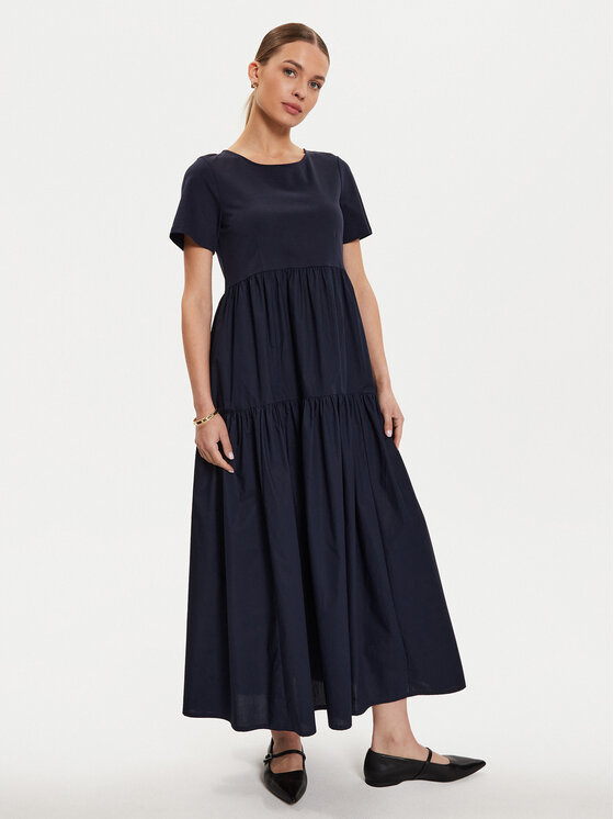 Weekend Max Mara Weekend Max Mara Kasdieninė suknelė Palmira 2425626011 Tamsiai mėlyna Relaxed Fit