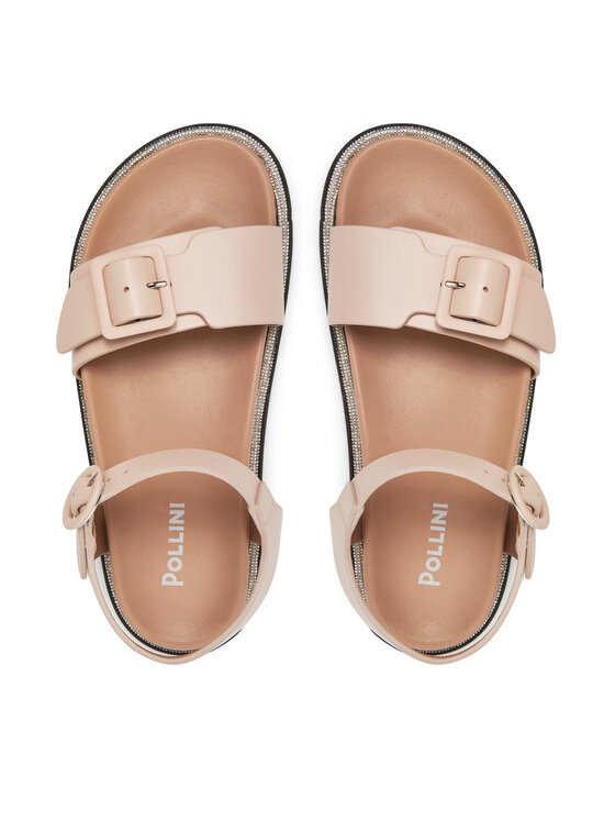 Pollini Pollini Sandały SA16182C0MTCS122 Beżowy