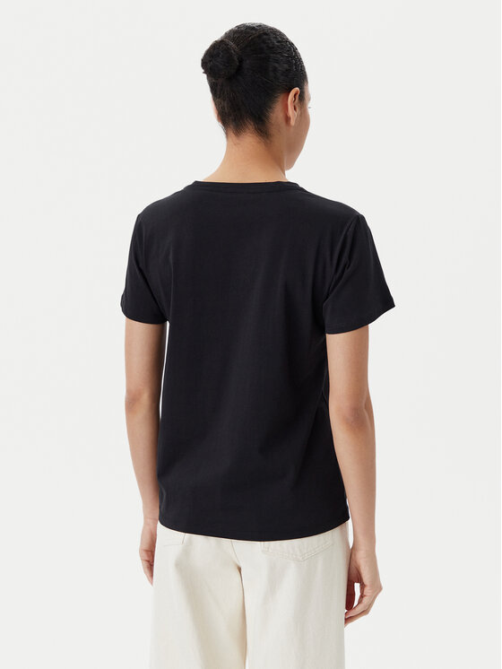 Liu Jo Beachwear Liu Jo Beachwear T-Shirt VA5154 JS003 Czarny Regular Fit