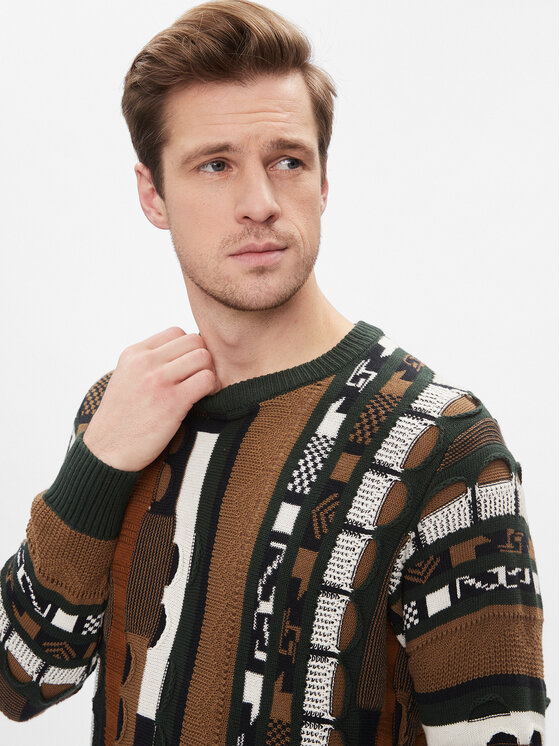 Only & Sons Only & Sons Sweter 22027676 Brązowy Regular Fit