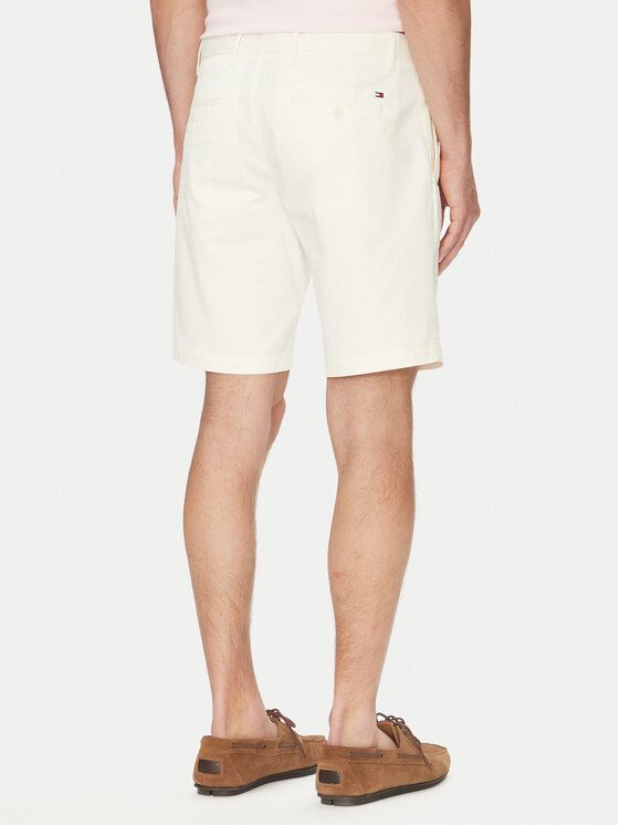 Tommy Hilfiger Tommy Hilfiger Шорти з тканини Brooklyn MW0MW23563 Écru Regular Fit