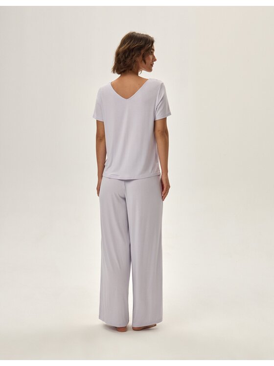 Esotiq Esotiq Piżama 42062 Szary Regular Fit