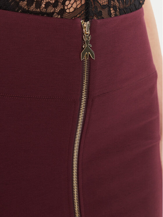 Patrizia Pepe Patrizia Pepe Ravno krilo 8G0485 A025 Bordo rdeča Regular Fit