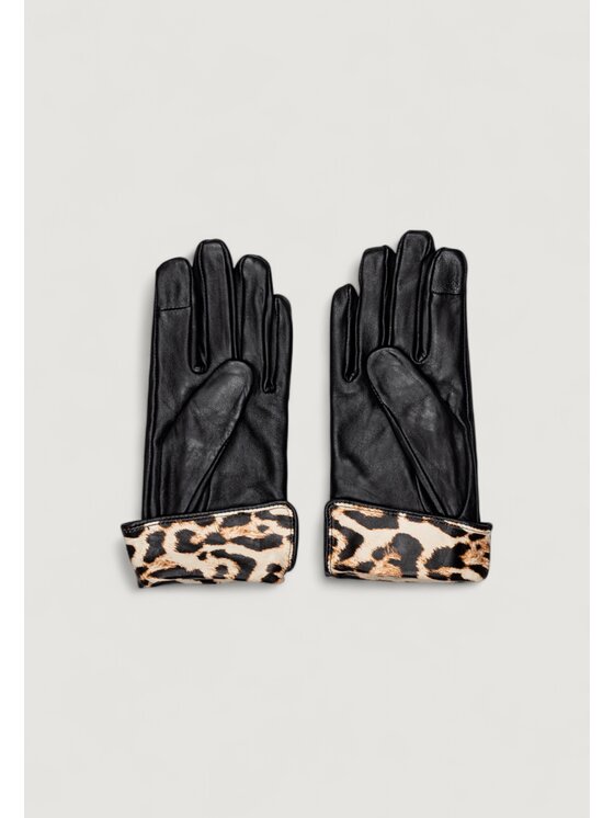Pieces Pieces Guanti da donna Pcjeora Smart Leather Gloves Nero