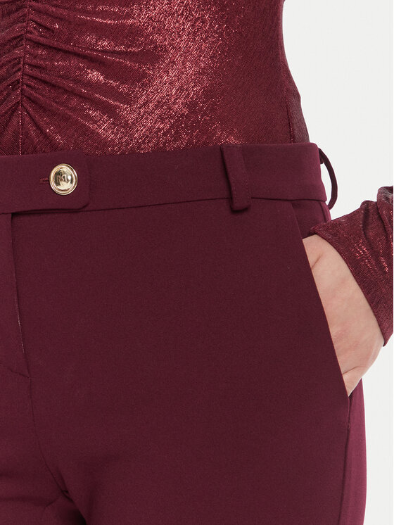 Rinascimento Rinascimento Chino hlače CFC0126226003 Bordo rdeča Slim Fit