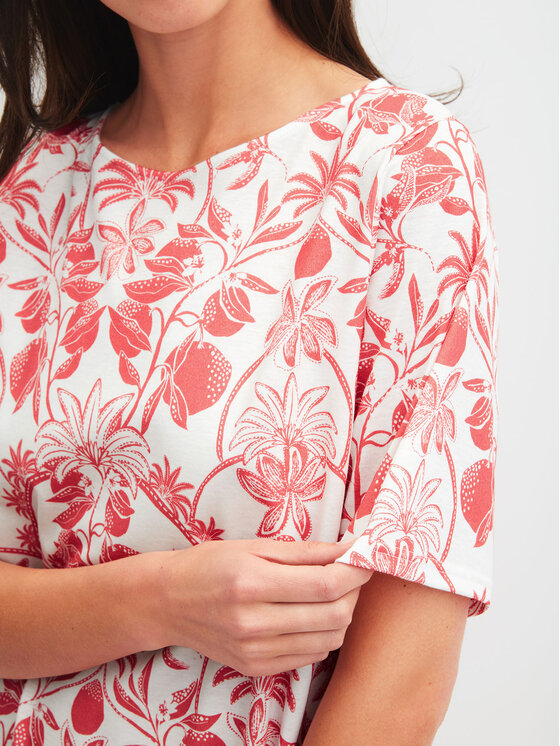Calida Calida Noční košile 30108 Bílá Regular Fit