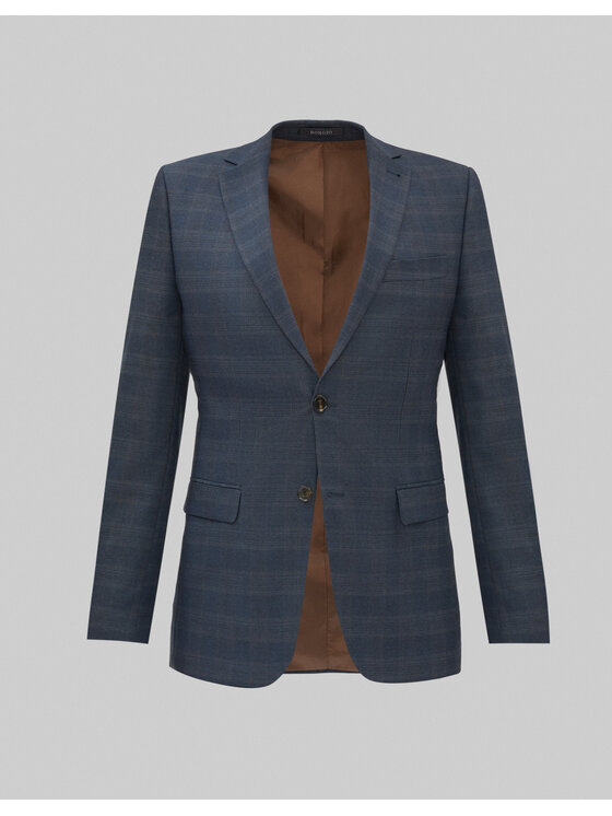 Borgio Borgio Marynarka aldone_g Granatowy Slim Fit