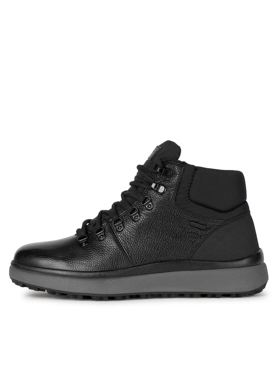 Geox Geox Šnurovacia obuv U Granito + Grip B A U36FZD 00047 C9999 Čierna
