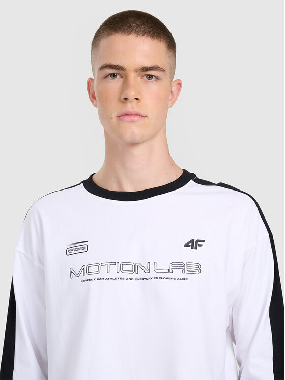 4F 4F Longsleeve DUO DYNAMICS Biały Oversize