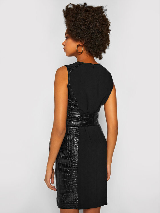 Vestito in similpelle Lovere 16240520 Nero Regular...