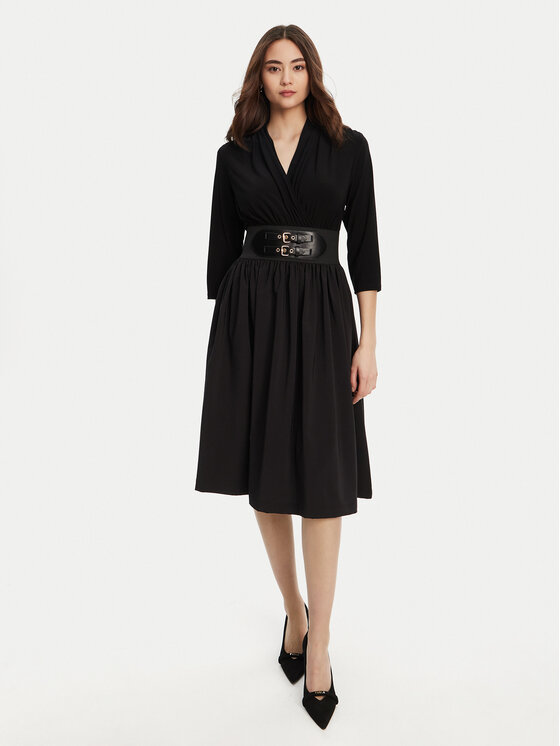 Joseph Ribkoff Koktejlové šaty 253185 Čierna Regular Fit