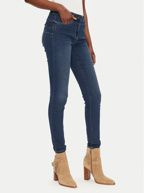 Morgan Morgan Jeans hlače 241-PARDA Mornarsko modra Slim Fit
