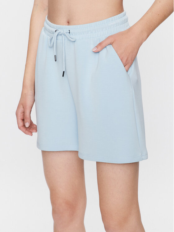 Moss Copenhagen Moss Copenhagen Bavlnené šortky 17476 Modrá Basic Fit