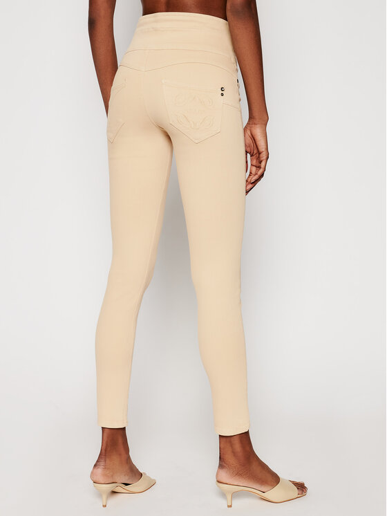 Patrizia Pepe Patrizia Pepe Blugi CJ0367/AS04-B699 Bej Slim Fit