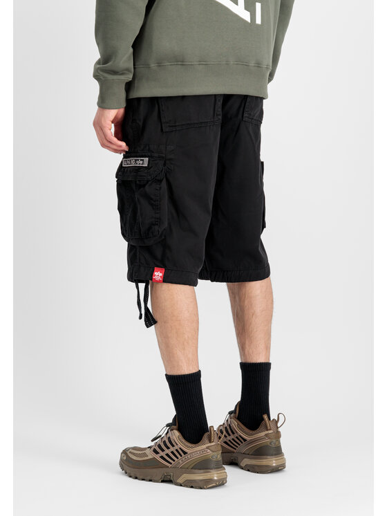 Alpha Industries Alpha Industries Szorty Jet Short Czarny Regular Fit