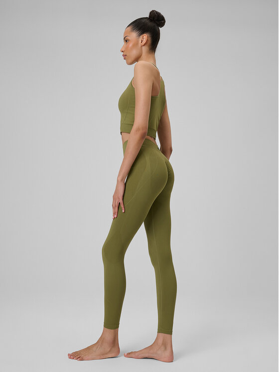 4F 4F Legginsy SOLAR PUNK Khaki Slim Fit