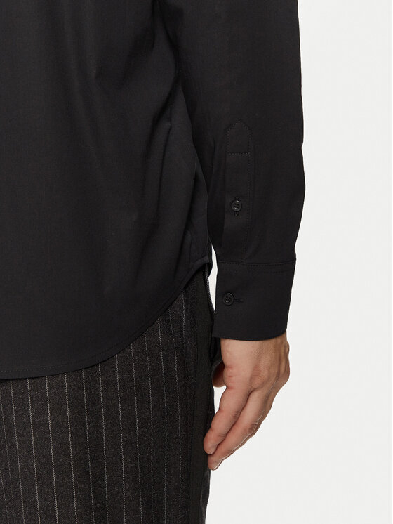 KARL LAGERFELD KARL LAGERFELD Cămașă 605911 551671 Negru Regular Fit