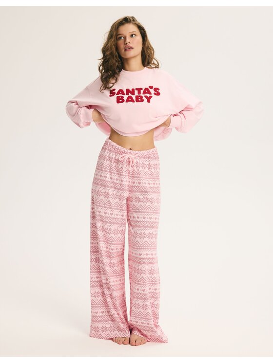 Esotiq Esotiq Piżama 46161 Różowy jasny Regular Fit