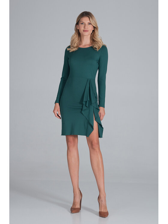 FIGL FIGL Vestito da giorno M839 Verde Regular Fit