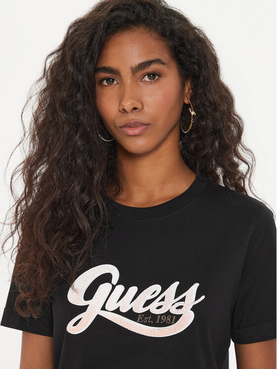 Tee shirt noir guess online