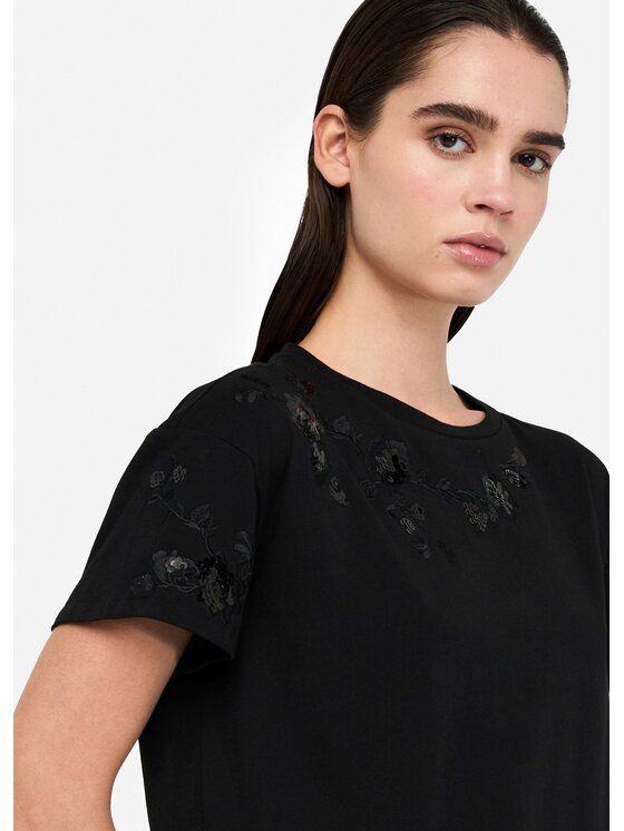 Liu Jo Liu Jo T-shirt UF5261JS923W9449 Nero Regular Fit
