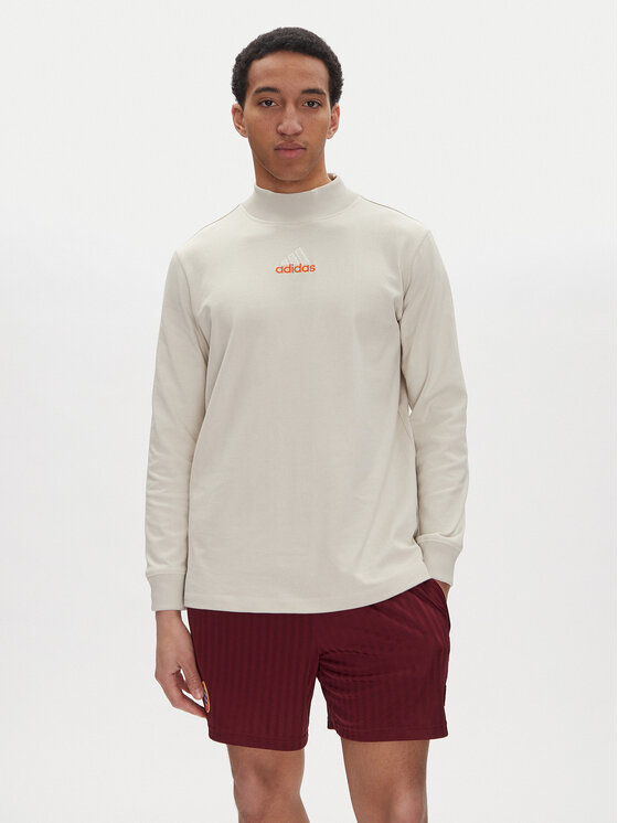 adidas adidas S dlhými rukávmi JD5402 Béžová Loose Fit