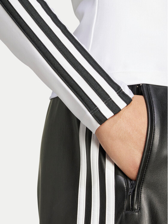 adidas adidas Bluzka adicolor 3-Stripes JG1535 Biały Slim Fit