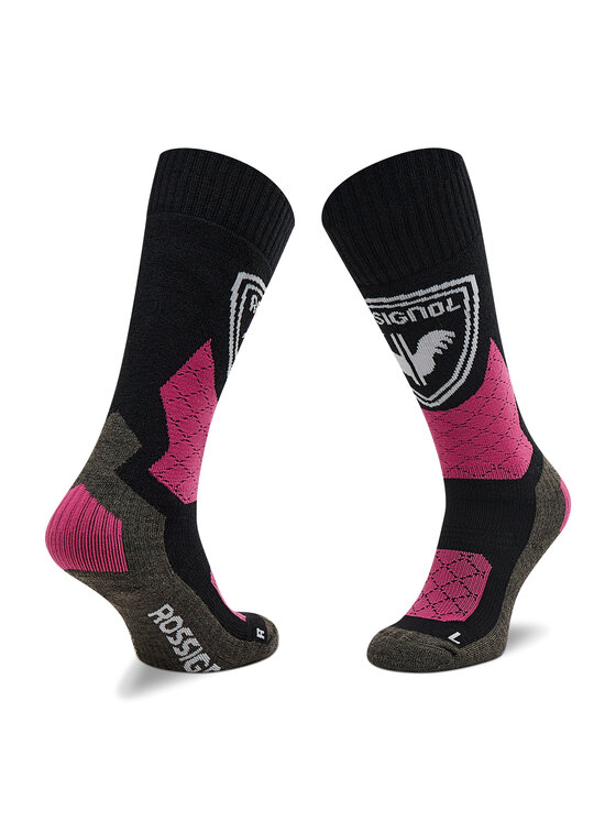 Rossignol Rossignol Zestaw 2 par wysokich skarpet dziecięcych Jr Thermotech 2P RLKYX02 Czarny