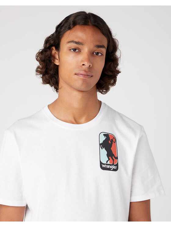 Wrangler Wrangler T-shirt GRAPHIC Bianco Regular Fit